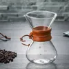 Glazen Turkse potten Hittebestendige klassieke maker Giet over koffiezetapparaat Pot Roestvrij stalen koffiefilter C1030275L