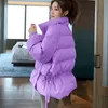 Damskie palenie bawełny płaszcz parka w stylu koreański jesień i zimowa kurtka ponadwymiarowa 2022 Modna odzież Luci22