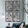 要約中国の鳥のケージ鉄のフレーム家具彫刻の壁の装飾背景壁ぶら下げ彫像リビングルームの家の装飾T200331