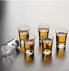 6PCS Crystal Cup Shot Creative Spirits Wine Mini Glass glasses Party Drinking Charming Thick Small LJ200821