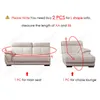 Pluszowa sofa osłona aksamitna elastyczna skórzana część narożna segment do salonu Couch Couch Couch Set Foter Cover l kształt siedziska l210m