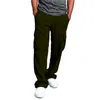 Mężczyźni Designer Loose Joggers Solid Color Track Spodnie Casual Spodnie Moda Sport Cargo Kieszenie Spodnie Plus Rozmiar