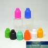 50個クリア3ml 5ml 10ml 15ml 20ml 30ml 50mlのプラスチック空の滴りの液眼澄んだ水のボトル長いチップ