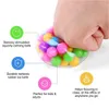 DNA Mesh Squish Stress Ball Squishy Fidget Toy Arcobaleno Antistress Sollievo Spremere Gioco sensoriale Bambino Regalo di compleanno per Pasqua Bambini Adulti Ragazzi Ragazze
