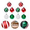 30 шт. Рождественская елка украшения цветной рисунок шар для дома декор (зеленый + красный) 201128