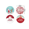 buon natale etichette adesive roll round christmas tags 500 adesivo natale buste decorative sigilli adesivi per scatole regalo di carta hh93357