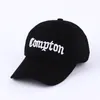 Compton Baseball Cap Men Femmes Snapback Hip Hop Hat Black White Casquette J12253410777