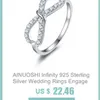 AINOUSHI Fashion 925 Sterling Silver Wedding Engagement 4ct Oval Halo Ring Girl Silver Anniversary Party Ring Jewelry pero llama Y200106