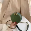 Gorąca Sprzedaż Vintage Moda Mini Round Bag 2019 Nowa Jakość Matte PU Skórzane damskie Torebka Chain Ramię Messenger Torba