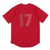 Shot17Me Baseball Jerseys # 17은 자신의 이름과 번호를 사용자 정의 할 수 있습니다.