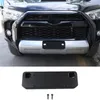 ABS Black Front License Plate Seat Frames For Toyota 4Runner 2010+ Interior Accessories ( US Regulations )