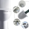GURET Spazzola per toilette in silicone TPR per accessori per il bagno No Dead Angle Angle Spazzola per la pulizia per il bagno Strumenti di pulizia piatta drenable