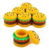 New Hamburger Silicone Jar Wax Oil Container Colorful 5 Ml Creative Portable Smoke Tabacoo Silicone Containers RRA11915