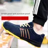 Dew Shoes toe Steel Midpate Antistrip Antisming Works Mens Mesh Stronge Scuest Safety Rofetions Y200915