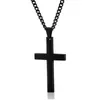 Mens aço inoxidável colares de pingente de pingente de homens da religião fé Cracifix Charm Chain de aço de titânio para mulheres Presente de jóias de moda