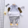 Nouveau printemps automne enfants garçons filles vêtements bébé coton Sport veste pantalon 2 pièces/ensembles enfant en bas âge mode vêtements enfants survêtements