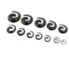 2-20mm Acrylic Spiral Ear Gauges Fake Ear Tapers Stretching Plugs snail Tunnel Expanders Earlobe Body Piercing Jewelry