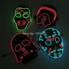 Venerdì 13 il capitolo finale LED Light Up Figure Mask Musica Active El Fluorescent Horror Mask Hockey Party Lights T2009072512106