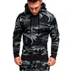 Herrsp￥r 2022 Camo Fashion Long Sleeve Two Pieces Set Hooded Tracksuit Men Sports Hoodies Set Big Size Casual
