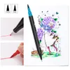 48/60/72/100 Farbe Aquarellmarkierungen für Zeichnung Malerei Set Professionelle Wasser Färbung Pinsel Stift Set Dual Tipp für die Schule