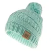 Nieuwe Kids Gebreide Mutsen Winter Warm Childrens Wol Ball Mutsen Fashional Baby Pom Pom Hat Jongen en Meisje Caps GD1104