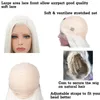 Kort peruk Bob Style Blond Wig Värmebeständig Gluvlös Syntetisk Lace Front Wig Side Part Short Wavy Wigs