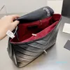 Дизайнер - Женщины Сумка Crossbody Натуральная Кожа Сумки Messenger Большие V Нить Цепочка Ремень Ремень Сумка