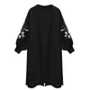 Style for Autumn and Winter Women's Knitted Cardigan Women's Loose Long Embroidered Sweater Women sweaters 201203