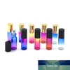 1000 sztuk 5 ml Gradient Color Refillable Butelki Szklane rolki na olejku Essential Oil Puste butelek Perfumy Piłka