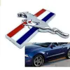 1 paire 3D or Chrome métal Mustang cheval de course garde-boue côté badge décalcomanie arrière coffre emblème décoration autocollant carstyling3713828