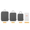 Goneex 3packs cubes d'emballage de compression double face souple sertie de 4 sacs réutilisables, sacs de stockage de voyage valise de valise T200710