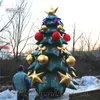 Açık Noel Süslemeleri Dev Şişme Noel Ağacı Modeli Balon 6 M Yeşil Hava Üflemeli Kış Ağacı ile Topları
