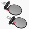 22mm Universal Motorcycle Specchio in alluminio nero Maniglia barra terminale retroview Specchi del lato accessori motore circolare fol rearview specchio