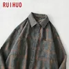 RUIHUO Plaid Casual Shirts Für Männer Kleidung Schwarz Langarm Mode M-5XL Ankunft 220309