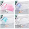 Laser Nail Seal Hoofd Franse Manicure Nail Art Templates DIY Design Transparent Aurora Rechte Handgreepzegel