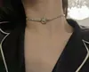 Voller Diamant Luxus Designer Schmuck Damen Perlen Halskette Choker Brief Anhänger Halsketten Hochzeit Party Hochwertige Kleidung Ornamente