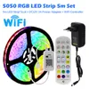 RGB LED Strip Light Kit 5m 10M 15M 30LED/M WiFi Bluetooth Music 5050 24 Keys Remote Control Waterproof