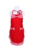 Kvinnor Svart Vit Plaid Förkläde Lady Red Tjockning Ärmlös Tyg Koreansk version Princess Pinafore Dirt Resistant 11 5xb J3