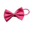 Pet Dog Bow Tie Dog Tie Kołnierz Kwiat Akcesoria Dekoracja Dostawy Pure Color Bowknot Necktie Gromadzenie Dostawy