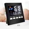Wielofunkcyjny Kalendarz Perpetual Clock Alarm LED Temperatura i wilgotność Wyświetlacz kolorowy Ekran Pogoda Sze 220311