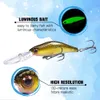 12 sztuk / partia Minnow Swimbait Fishing Lure Luminous Bait Hard Wobler Bass Swimming 9 CM 7.3g