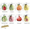 Fruit Shaped Ceramic Seasoning Jar Herb Spice Tools Sugar Pot Salt Pepper Condiment Star Anise Container