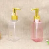 20pcs / lot 150ml Esvaziar garrafas de loção Limpar Âmbar Branco Verde Praça rosa PET de plástico Shampoo líquido da bomba