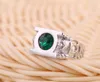 Mężczyźni Ring Green Green Lantern Pierścień dla mężczyzn Oryginalna 925 Sliver Gem Stone Fine Jewelry Kobiety Mężczyźni Gemstone Pierścienie