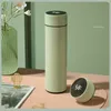 Flessen Smart Vacuüm Cup Mokken Thermos Roestvrijstalen Geïsoleerde Thermos Cups Koffiemok Reisdrankfles 480 ml 8 kleuren