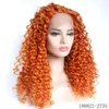 Afro Kinky Curly Synthetic Simulation Human Hair Lace Front Wigs perruques de cheveux humains 180821-2735#