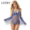 NXY Sexy Lingerie Lace Lenceria Mujer 꽃 부드러운 나이트웨어 속옷 드레스 Nightdress 플러스 사이즈 Dress1217