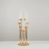 Candélabres en métal 90 cm de haut 8 bras bougeoirs table de mariage de luxe pièce maîtresse chandeliers décoration de la maison senyu0550