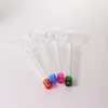 Venta al por mayor Mejor tubo de quemador de aceite artesanal Mini tubos de mano para fumar Tubo de vidrio grueso Tubo colorido para Dab Bong