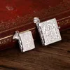 925 Sterling Silver Oratio Dominika Biblia Otwierany Naszyjnik Wisiorek Pana Modlitwa Panna może otworzyć biżuterię chrześcijańską wysokiej jakości Q0531